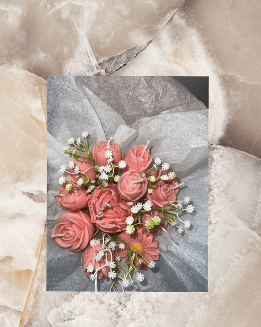 Chattè Bouquet of Rosemarie (Marshmallow ) - Chatté Candles