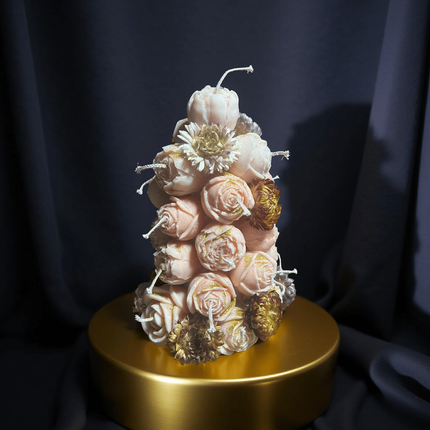 Pyramid Candle(marshmallow ) - Chatté Candles