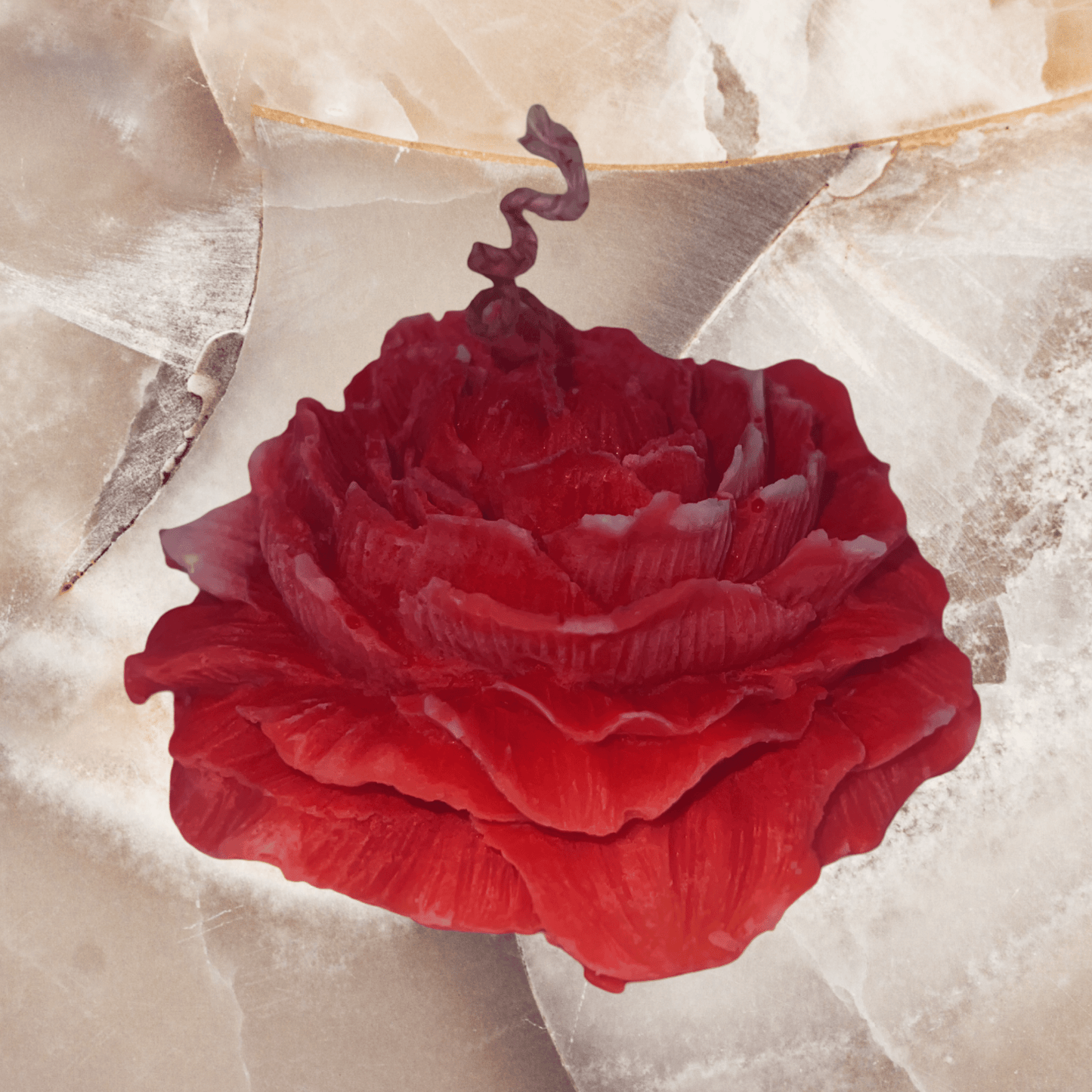 Red Rose Candle (Middle ) - Chatté Candles