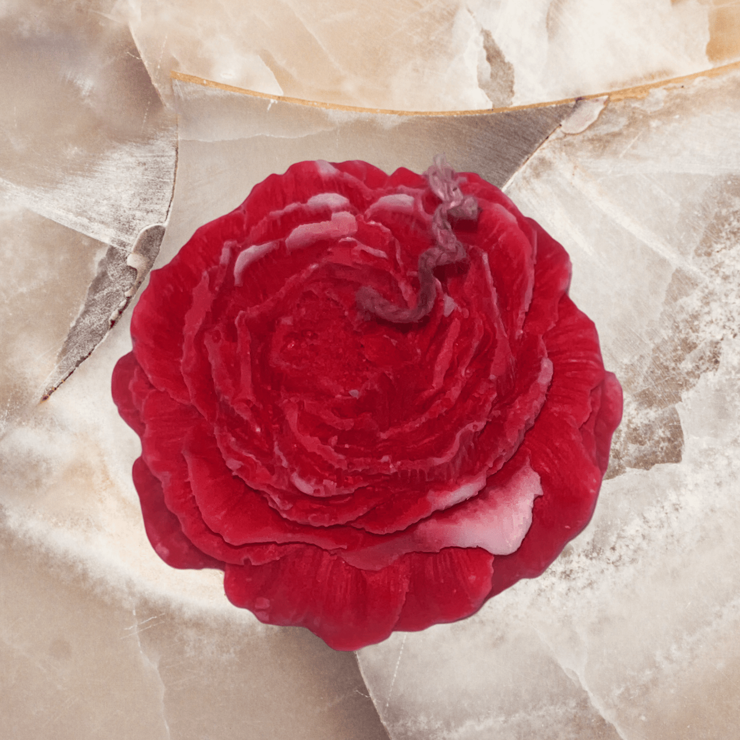 Red Rose Candle (Middle ) - Chatté Candles
