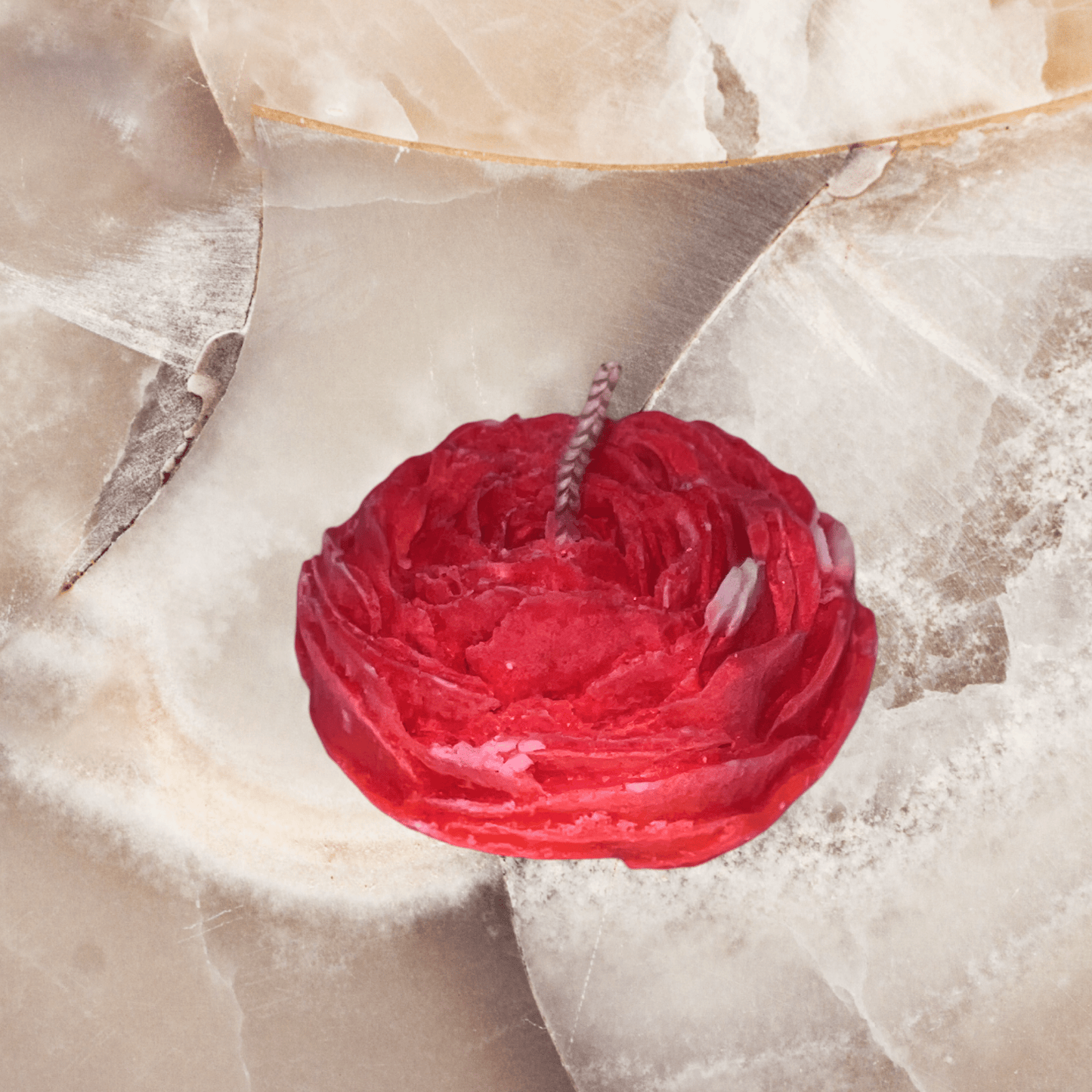 Red Rose Candle (small) - Chatté Candles
