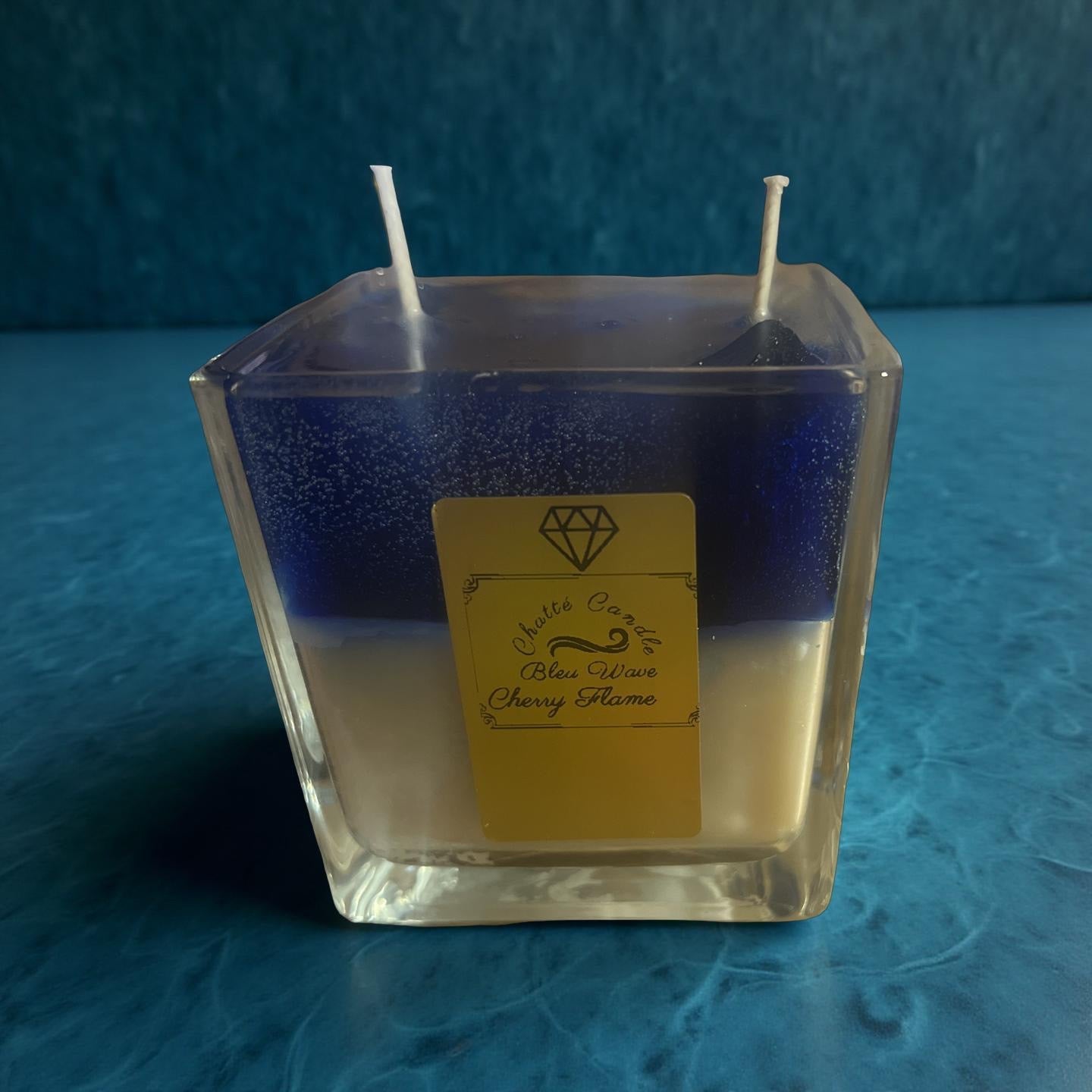 Bleu wave sea (Cherry Flame) - Chatté Candles