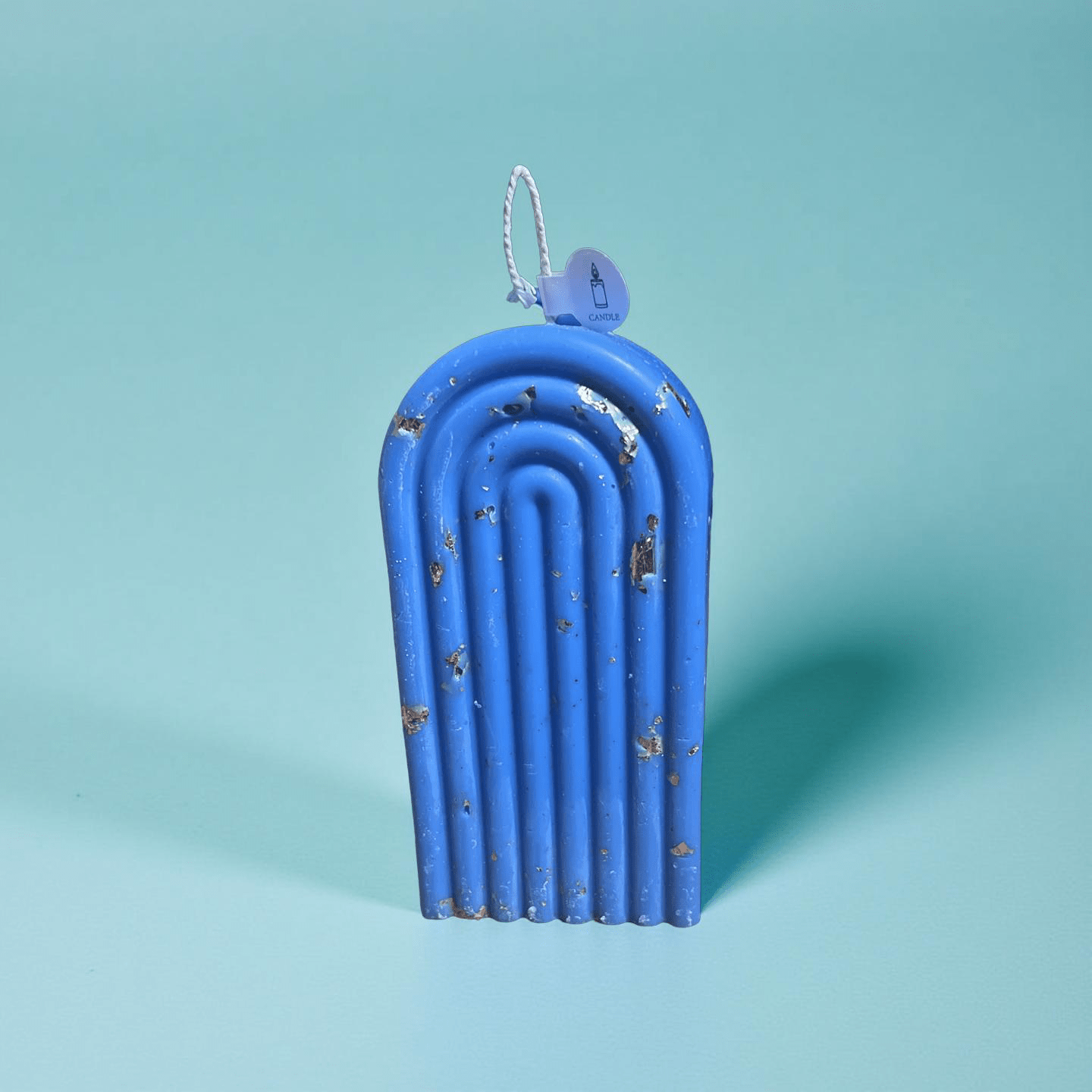 Bleu&Gold Rainbow Candle(Boss Bottled) - Chatté Candles