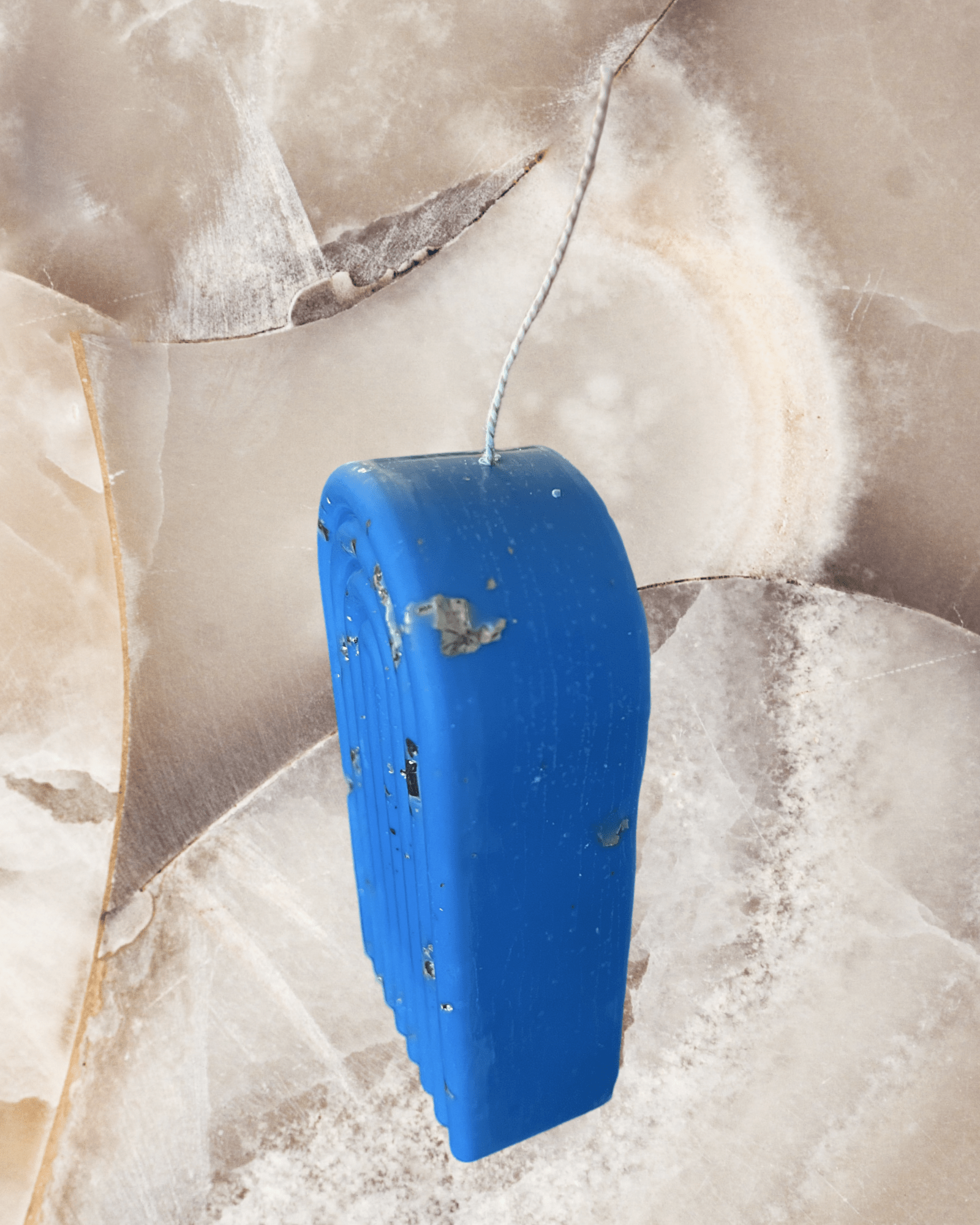 Bleu&Gold Rainbow Candle(Boss Bottled) - Chatté Candles