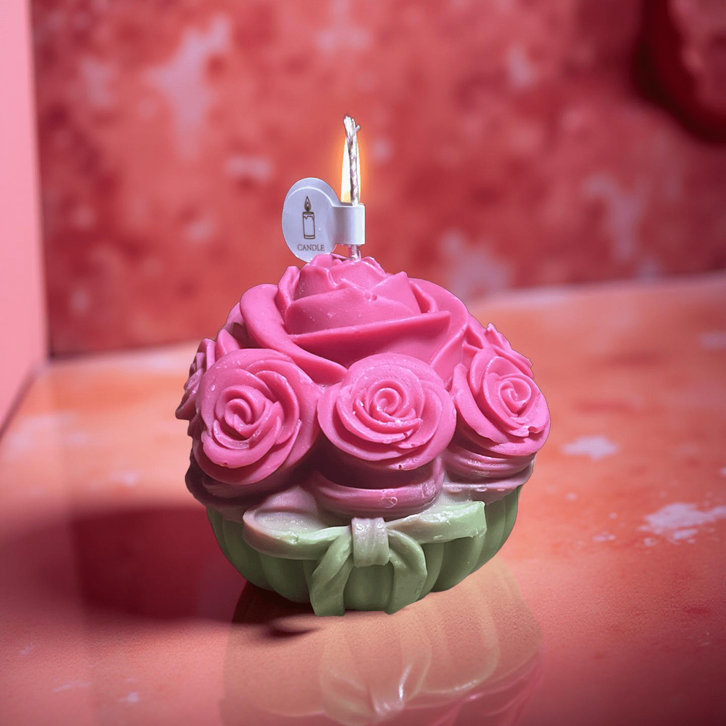 Bouquet Red Rose (caramel) - Chatté Candles