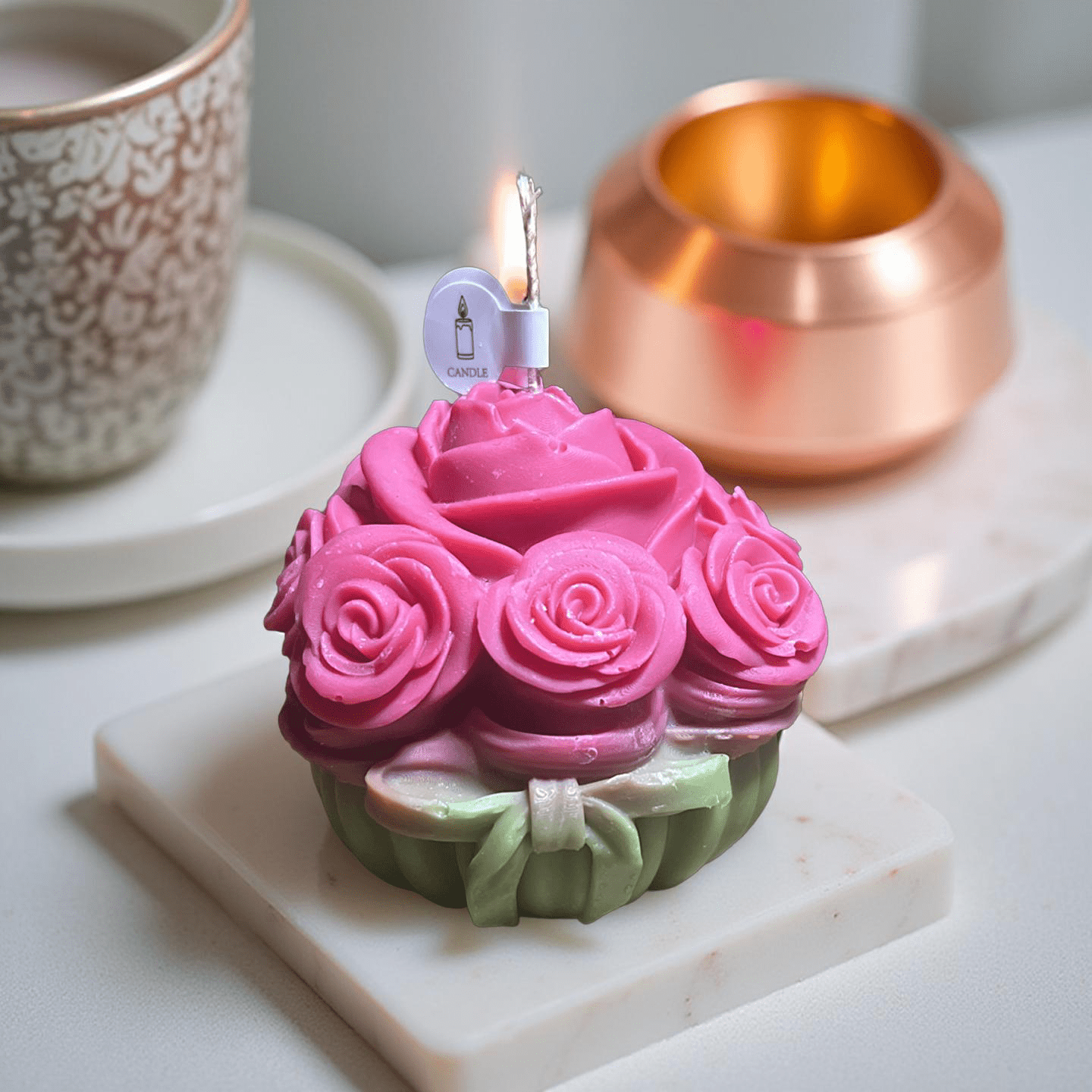 Bouquet Red Rose (caramel) - Chatté Candles