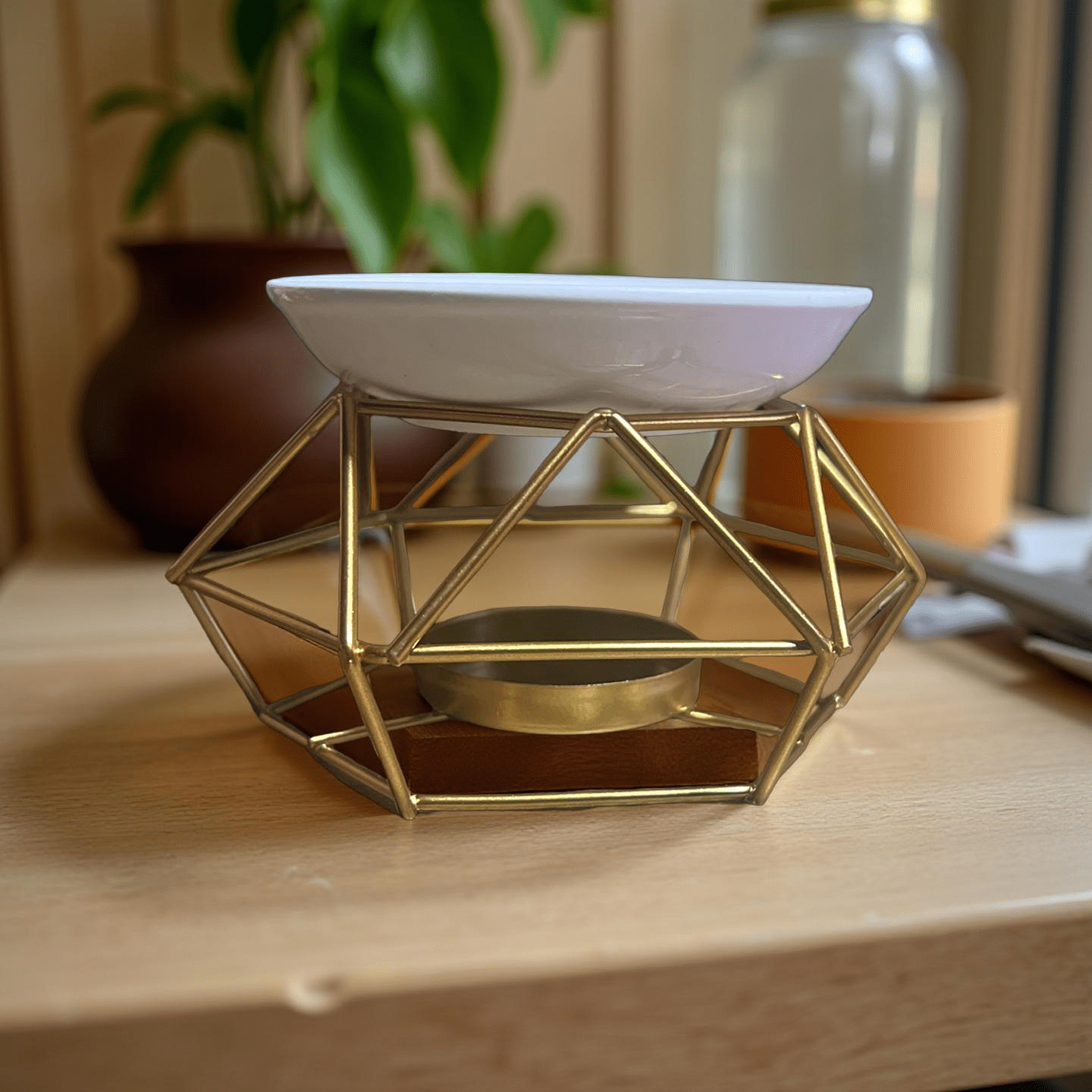 Candle Holder (Gold) - Chatté Candles