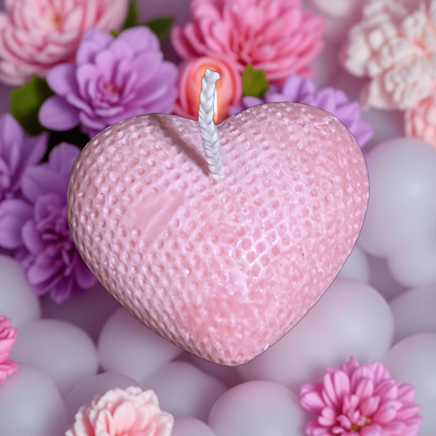 Chattè Heart Candle (marshmallow ) - Chatté Candles