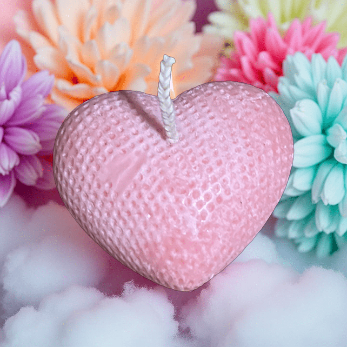 Chattè Heart Candle (marshmallow ) - Chatté Candles