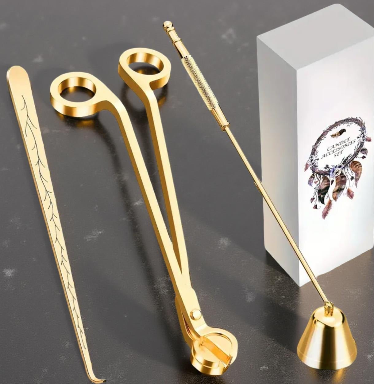 Gold Candle Accessories (set) - Chatté Candles