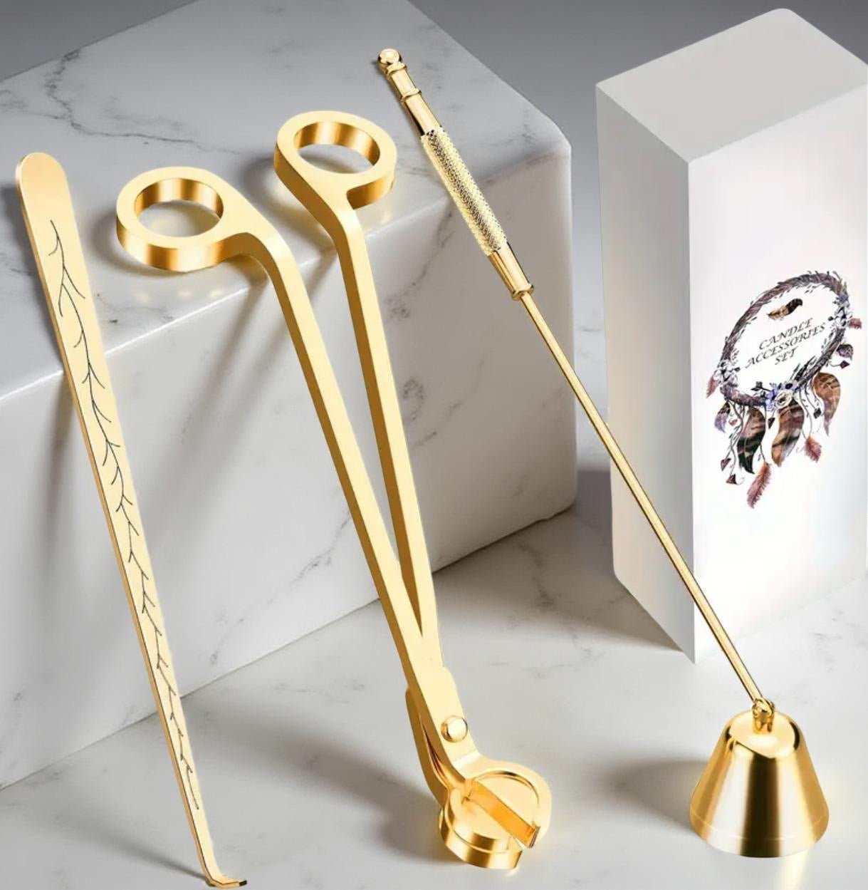 Gold Candle Accessories (set) - Chatté Candles