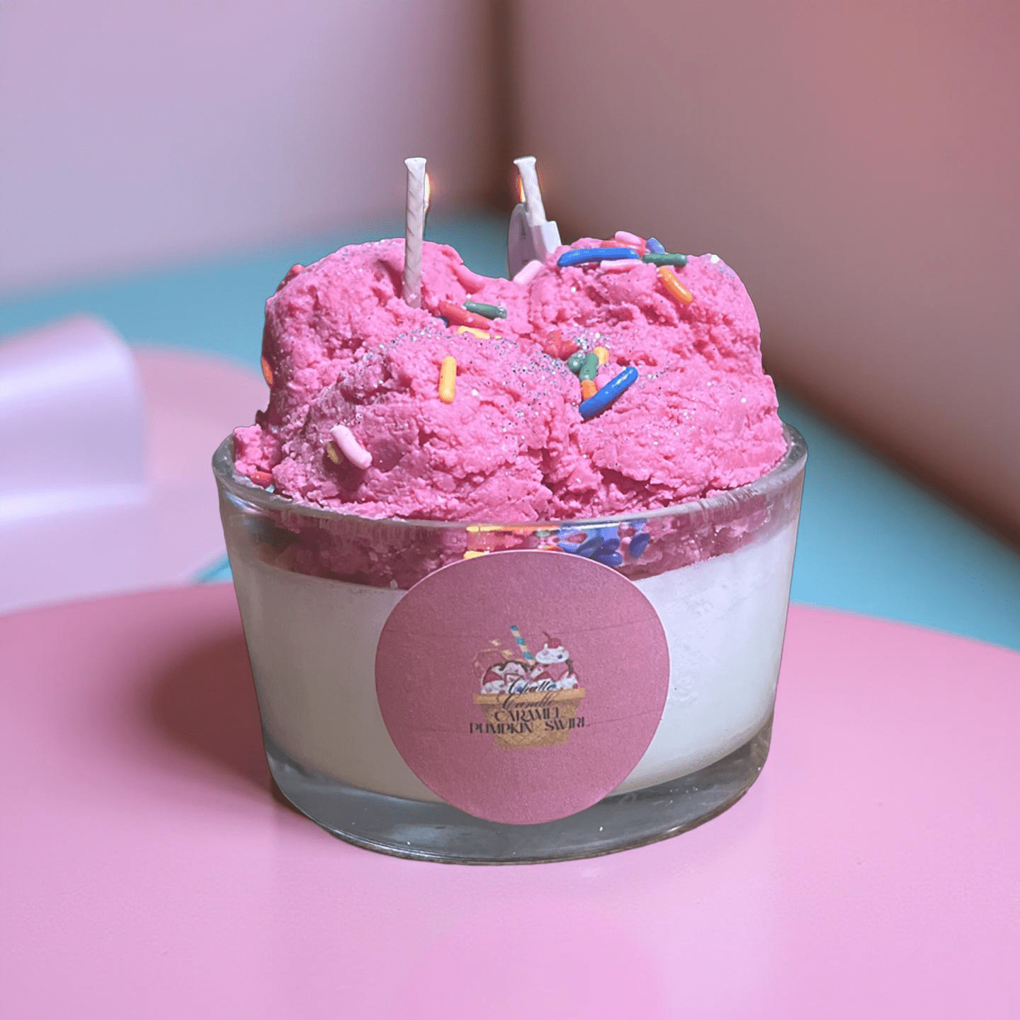 Ice Cream (Caramel pumpkin Swirl) - Chatté Candles