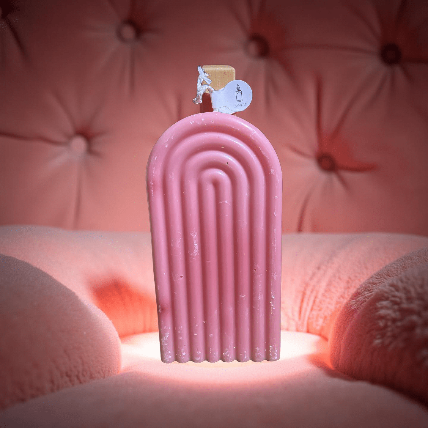 Pink Rainbow Candle(Marshmallow) - Chatté Candles