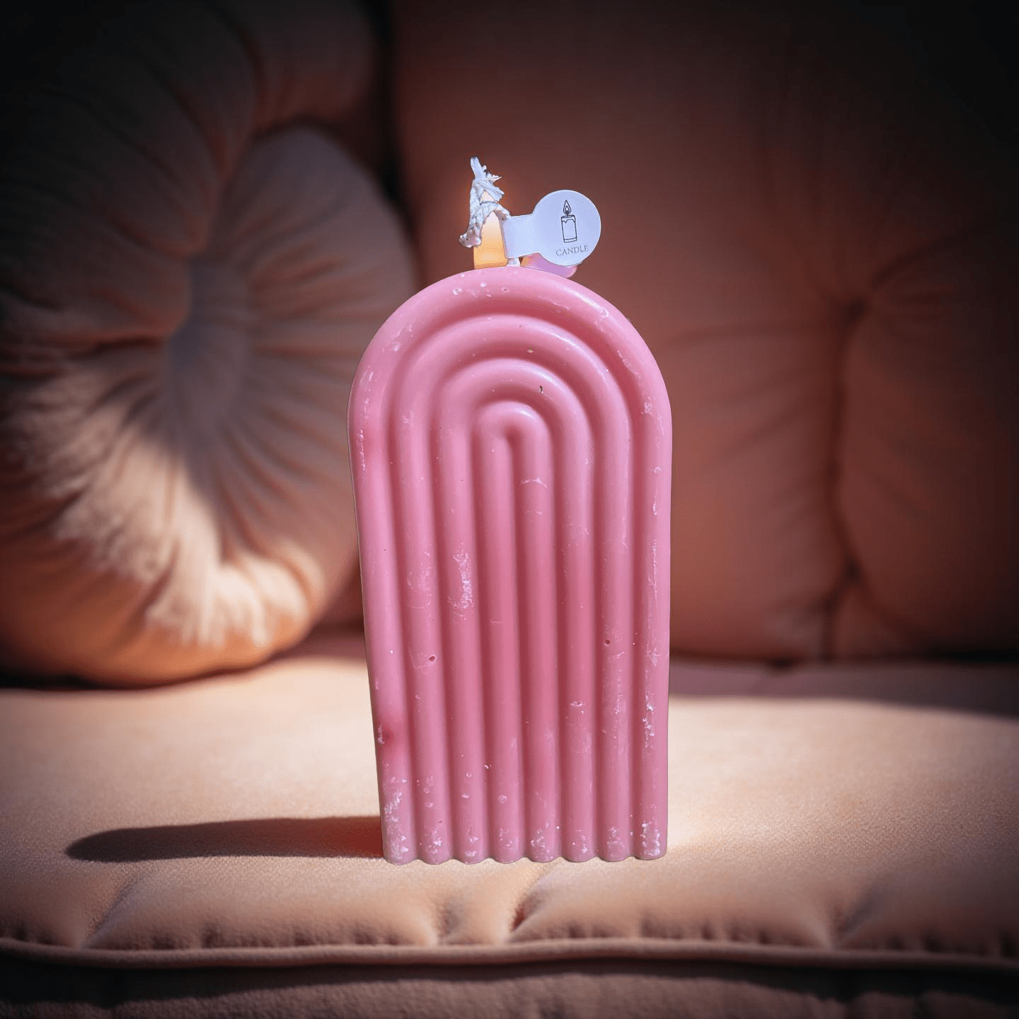 Pink Rainbow Candle(Marshmallow) - Chatté Candles