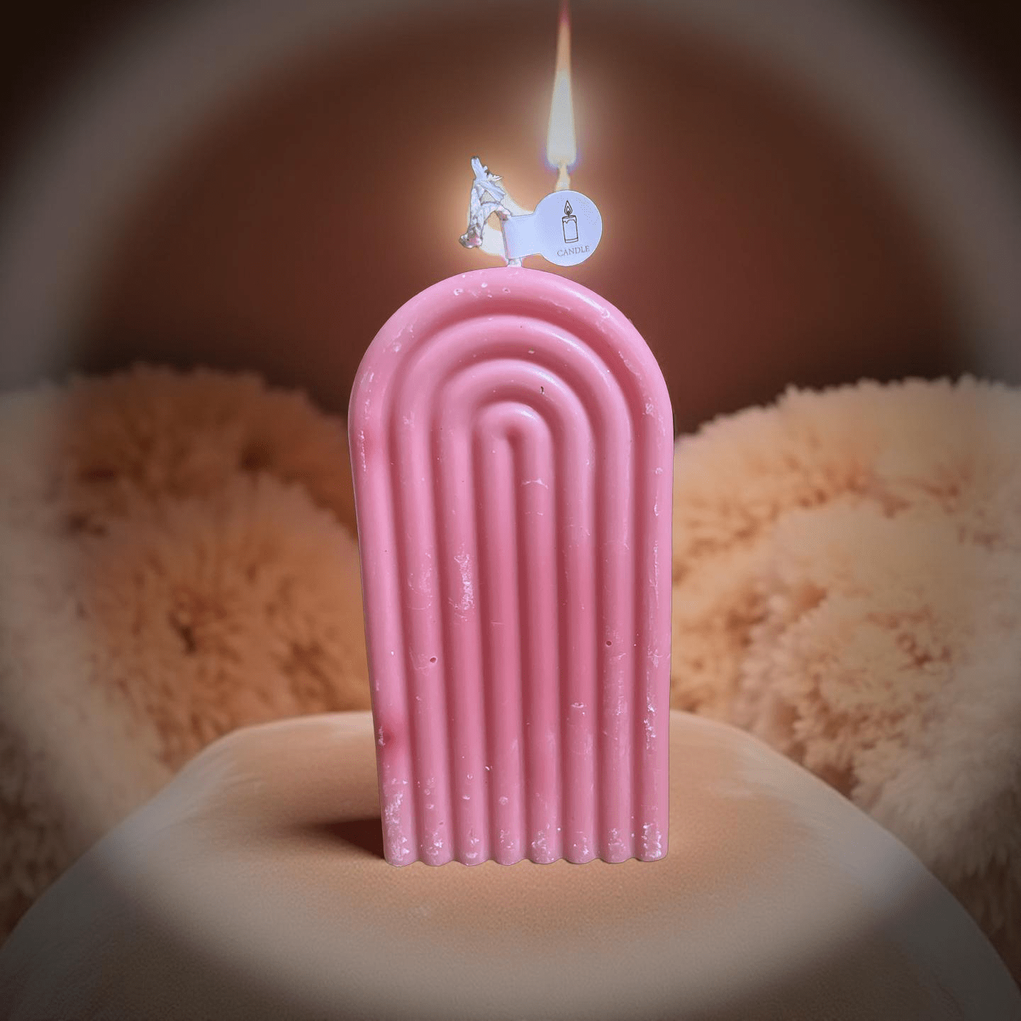 Pink Rainbow Candle(Marshmallow) - Chatté Candles