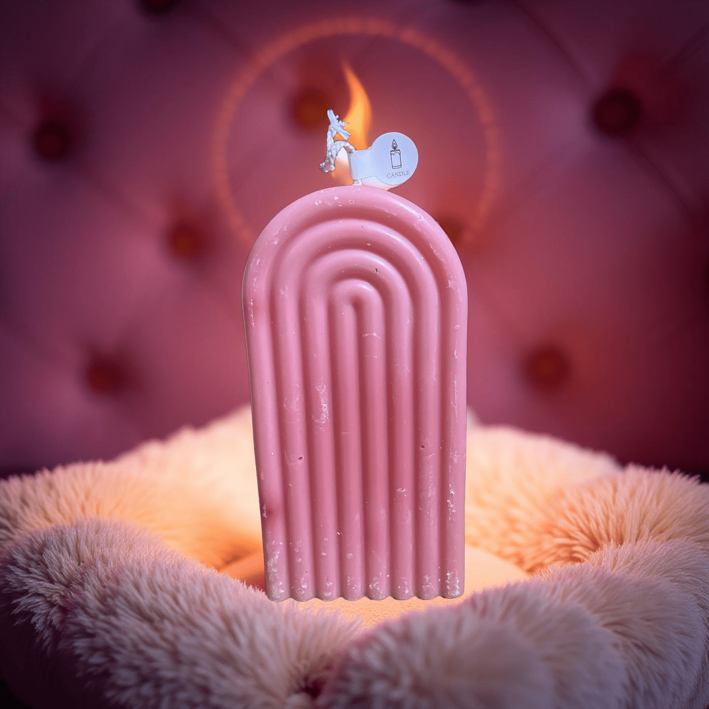 Pink Rainbow Candle(Marshmallow) - Chatté Candles