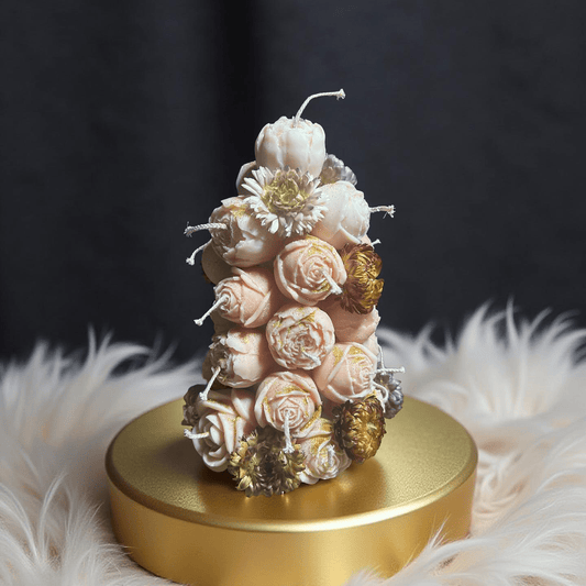 Pyramid Candle(marshmallow ) - Chatté Candles