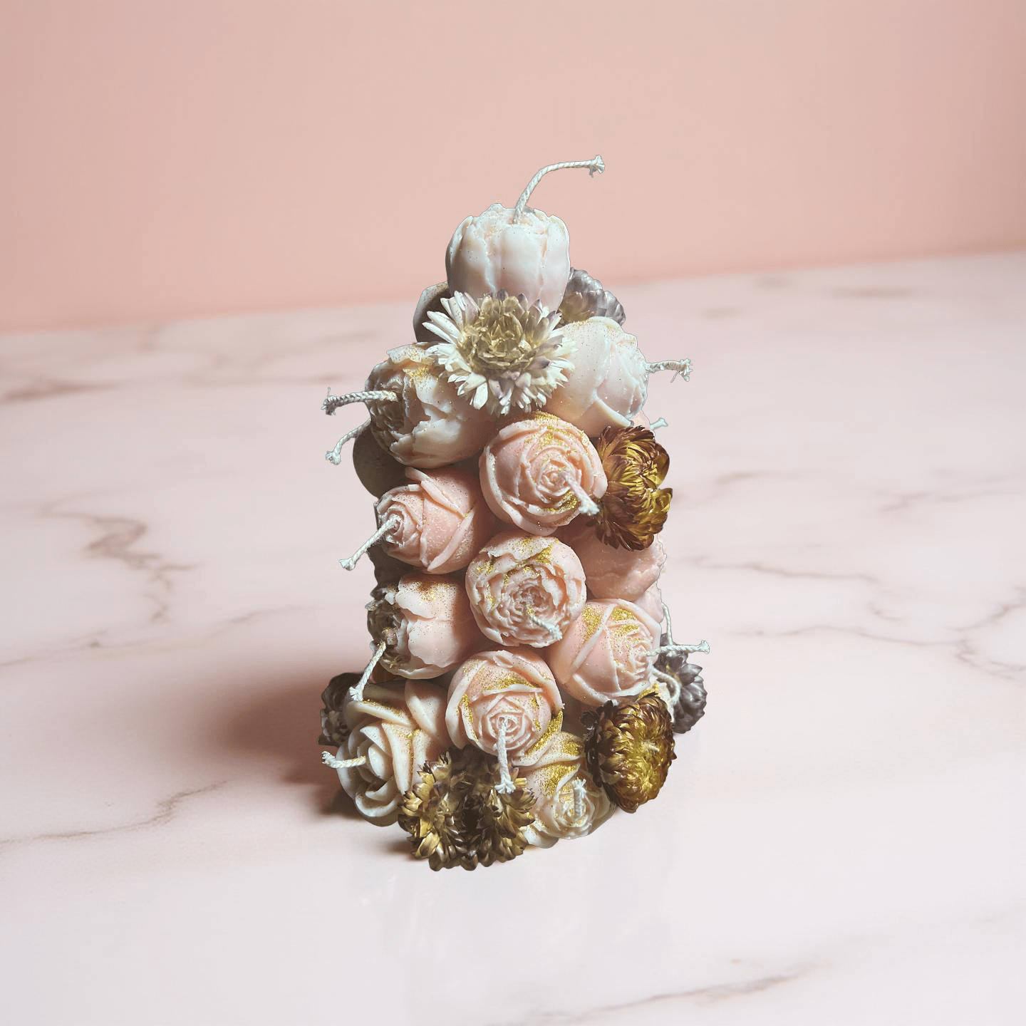 Pyramid Candle(marshmallow ) - Chatté Candles