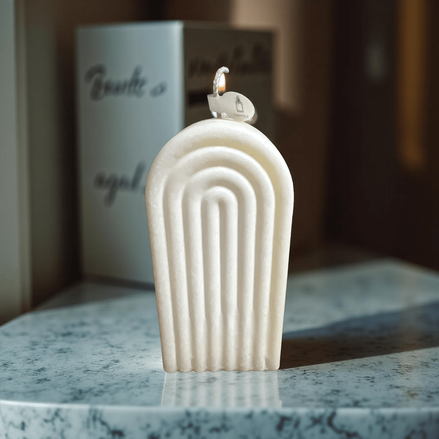 Rainbow Candle (Apple spice) - Chatté Candles