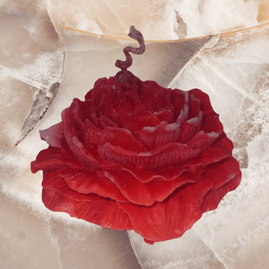 Red Rose Candle (Middle ) - Chatté Candles