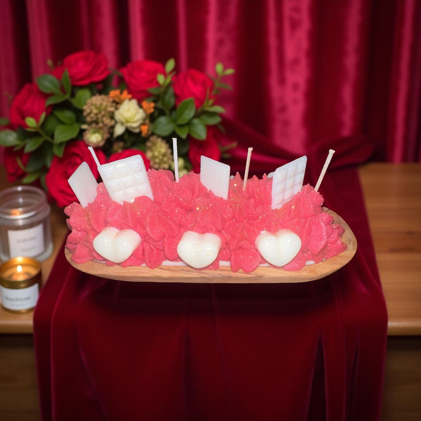 Red Velvet Candle( Mr.Millionaire) - Chatté Candles