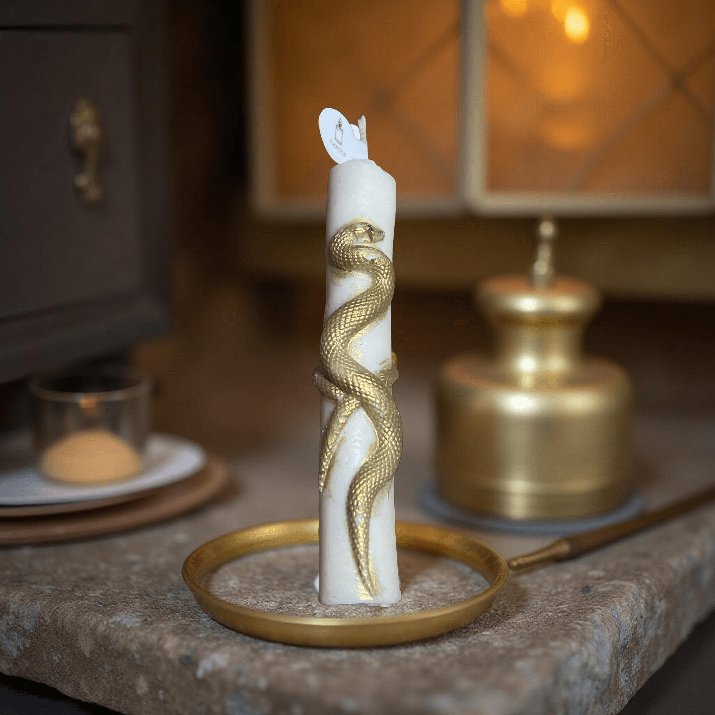 Snake candle(Caramel pumpkin swirl) - Chatté Candles