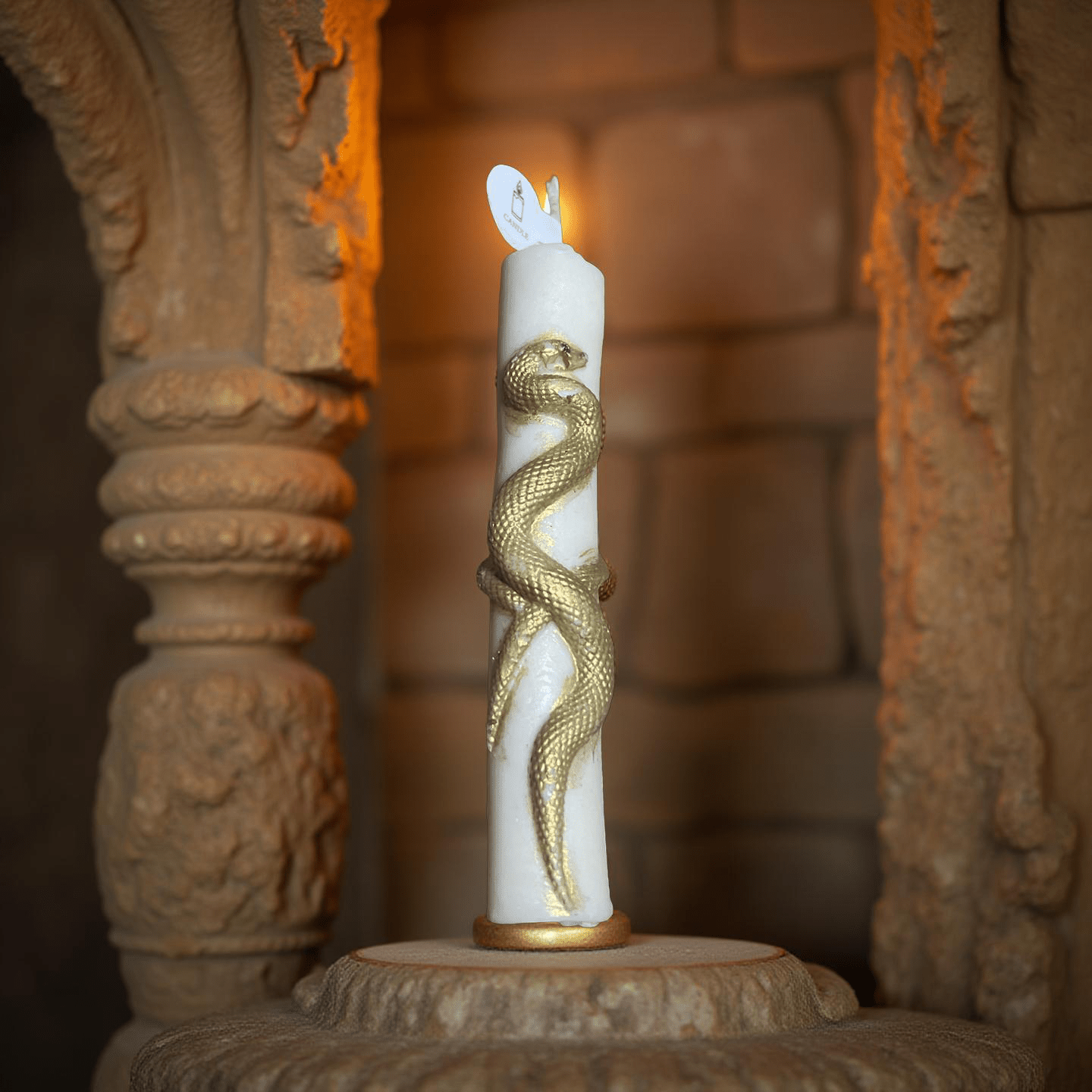 Snake candle(Caramel pumpkin swirl) - Chatté Candles