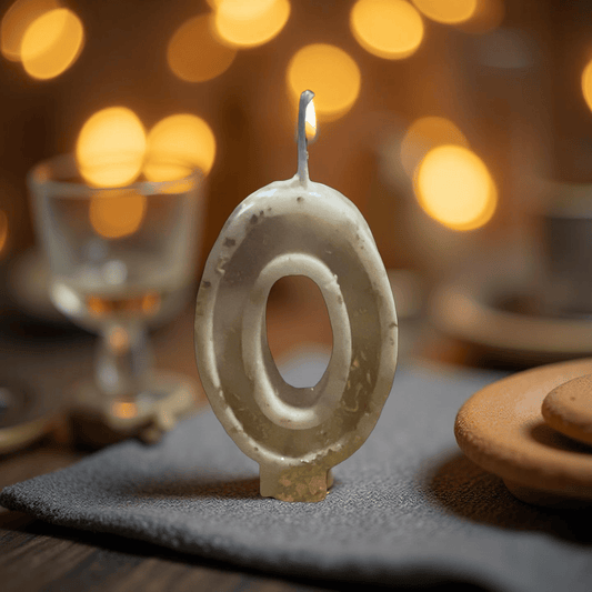 Zero Number HBD Candle - Chatté Candles