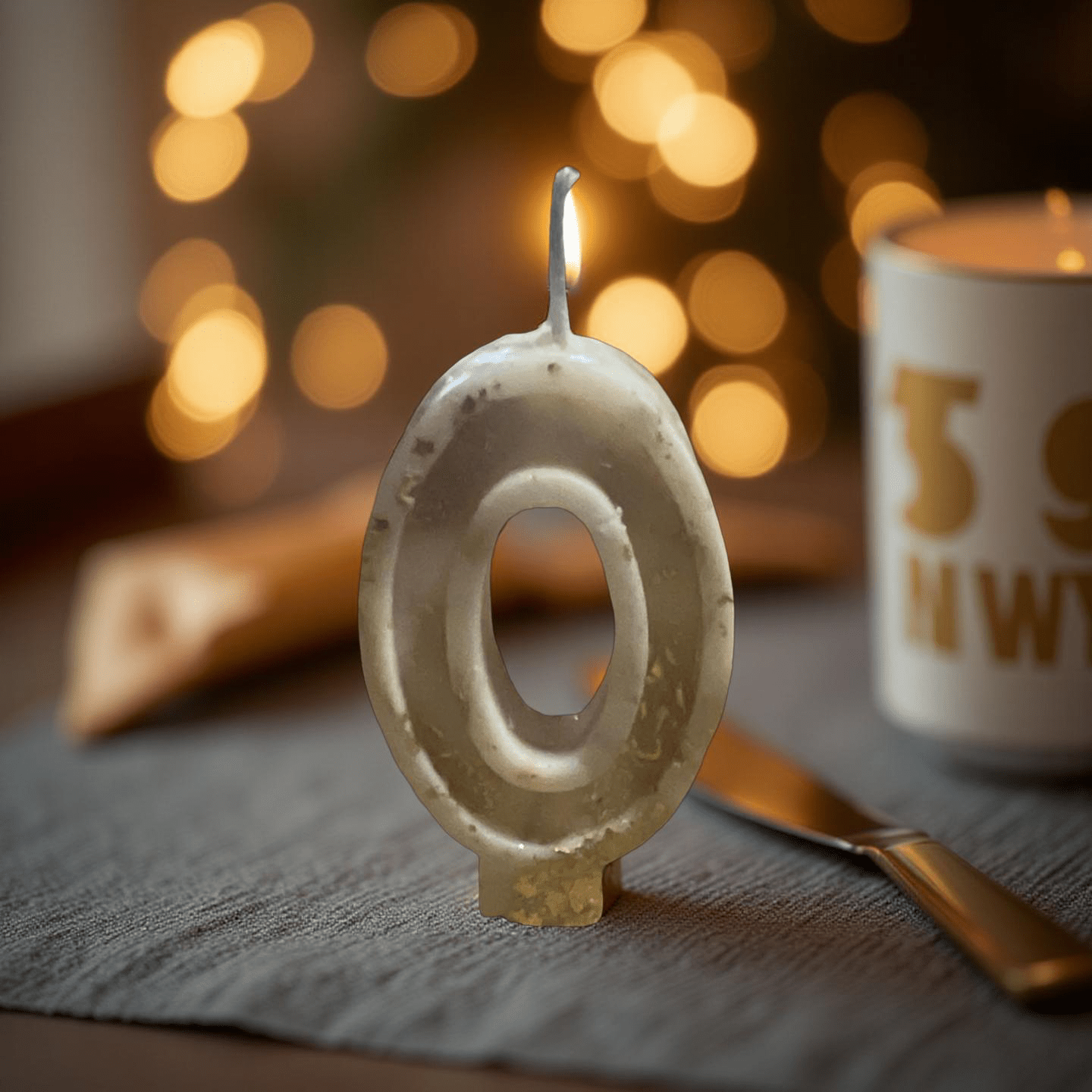 Zero Number HBD Candle - Chatté Candles